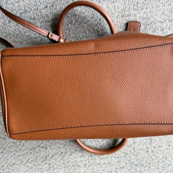 Coach Tan Leather Satchel Bag - Picture 5 of 9
